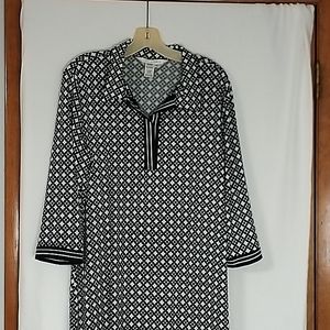 Max studio black and white dress